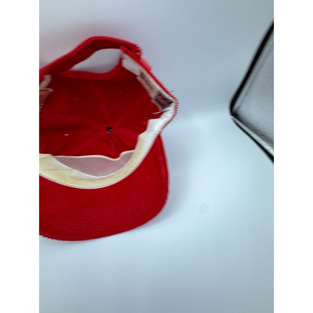 Vintage Indiana Hoosiers Corduroy Hat Cap Red White Collegiate NCAA - Picture 6 of 8